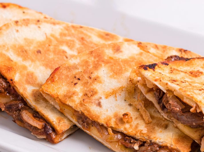 Carmelized Onion & Gouda Tortillas