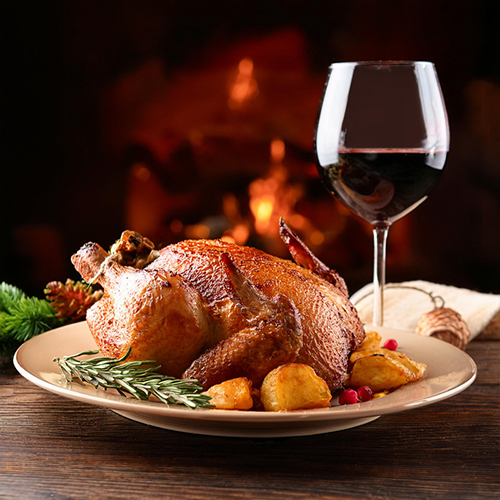 Red Wine Paired with Roast Chicken Red Wine Paired with Roast Chicken
